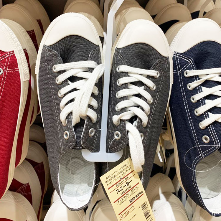 muji canvas sneakers