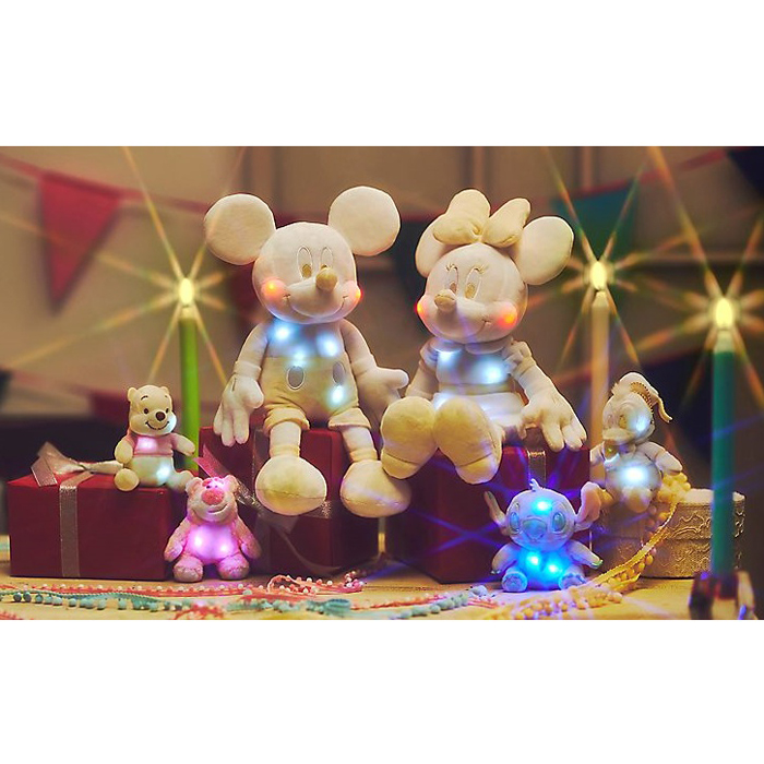 디즈니스토어 디즈니 트윙클 컬렉션 캐릭터 LED 라이트 인형 6종 택1